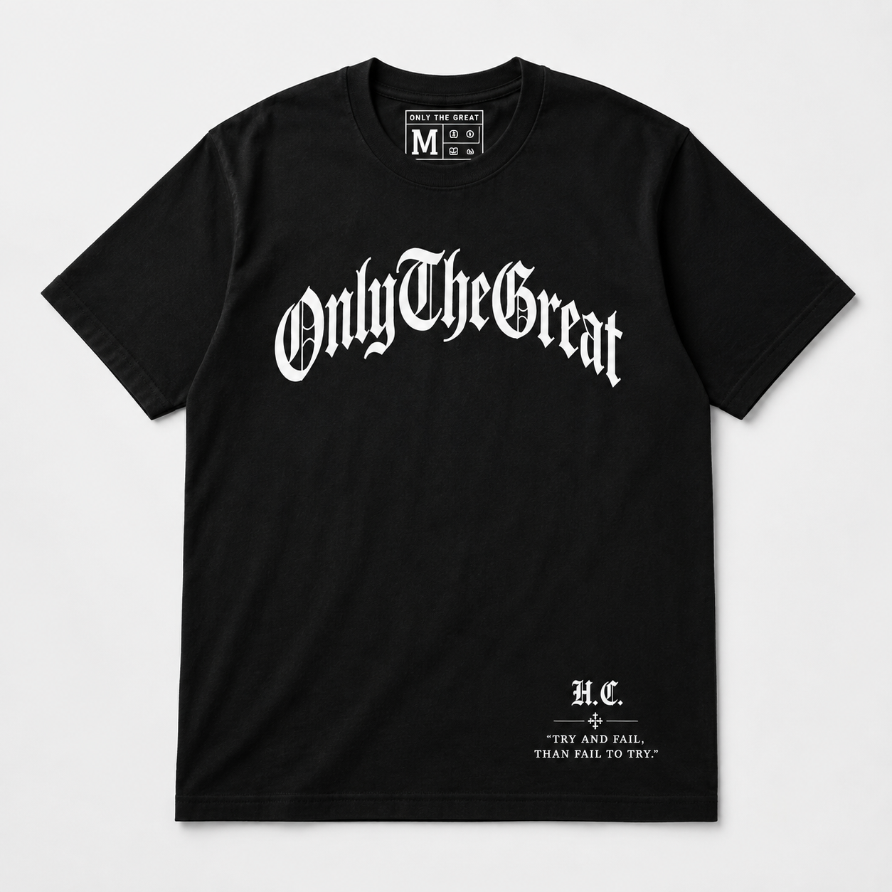 Signature Tee — Black / Solid