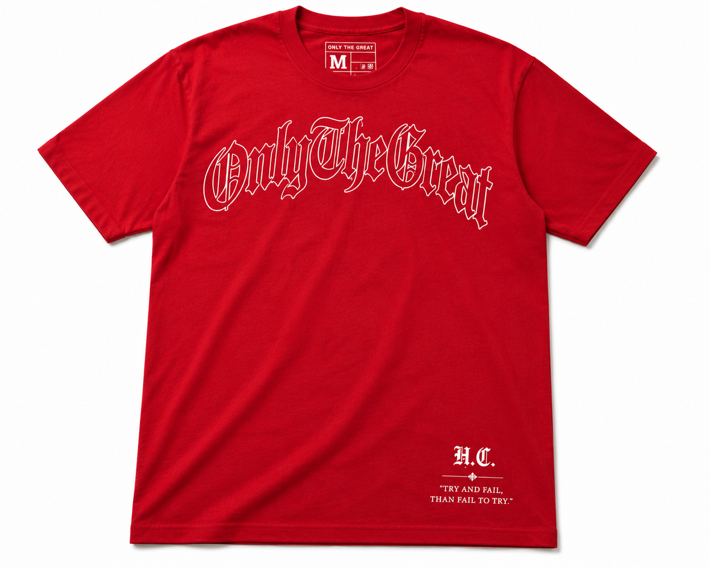 Signature Tee — Red / Hollow