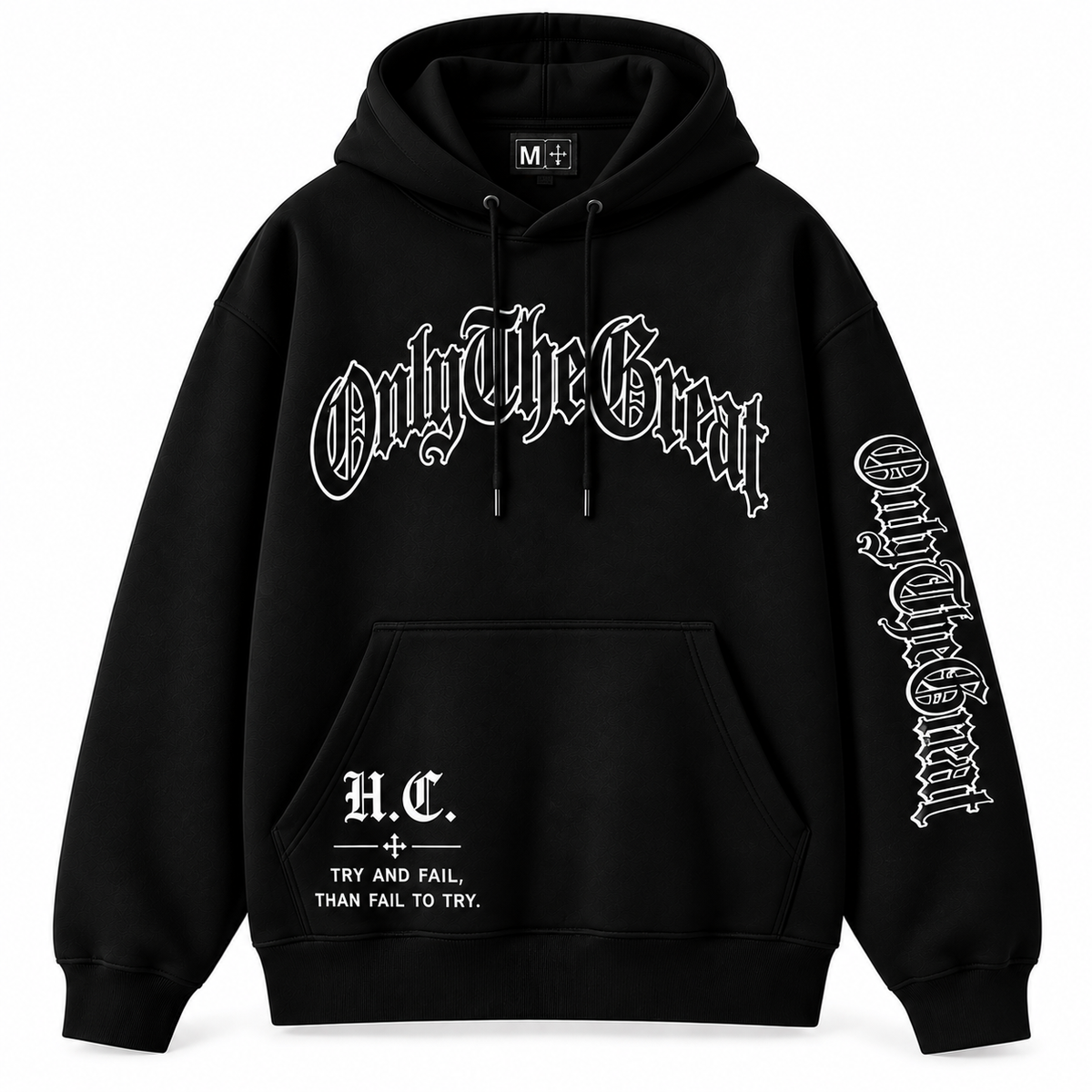 Signature Hoodie — Black / Hollow