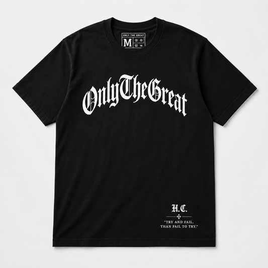 Signature Tee — Black / Solid
