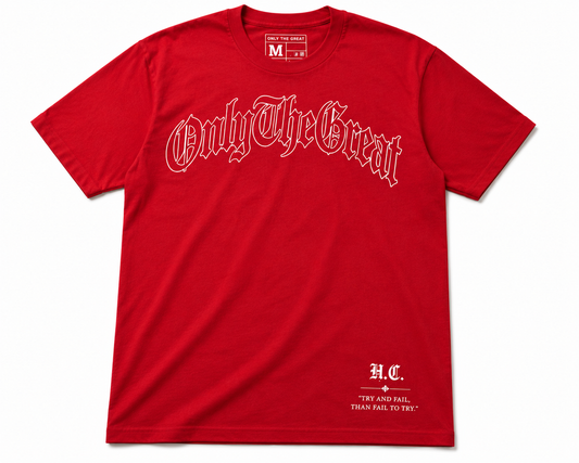 Signature Tee — Red / Hollow