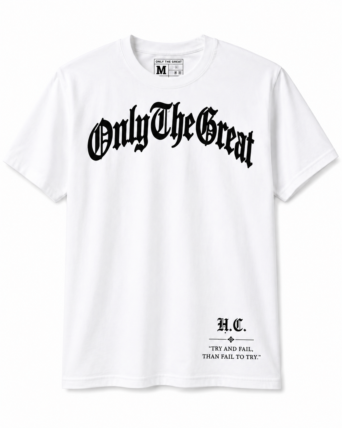 Signature Tee — White / Solid