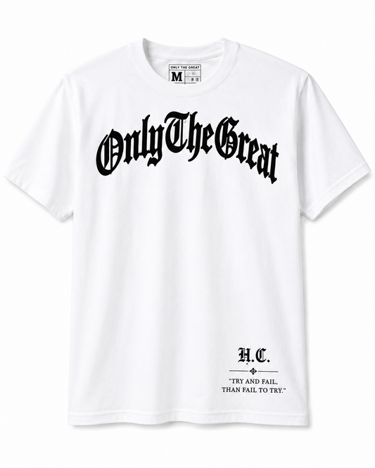 Signature Tee — White / Solid