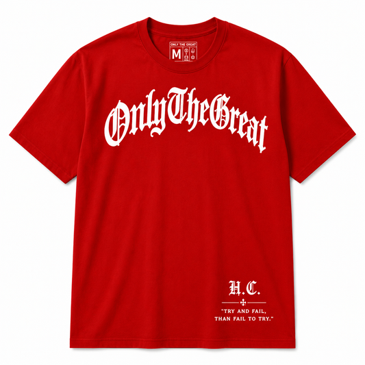 Signature Tee — Red / Solid