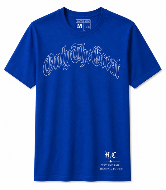 Signature Tee — Royal Blue / Hollow