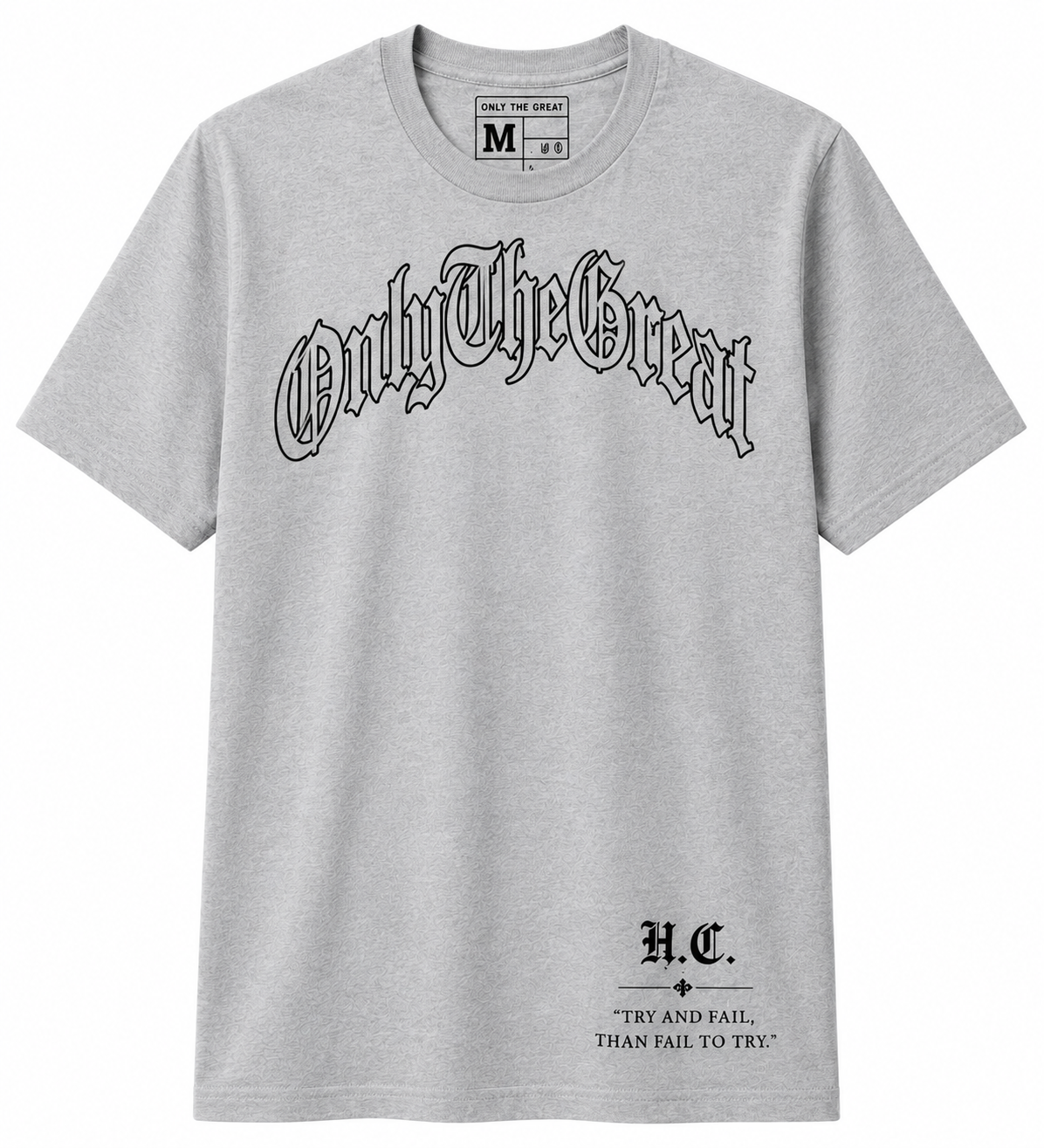 Signature Tee — Grey / Hollow