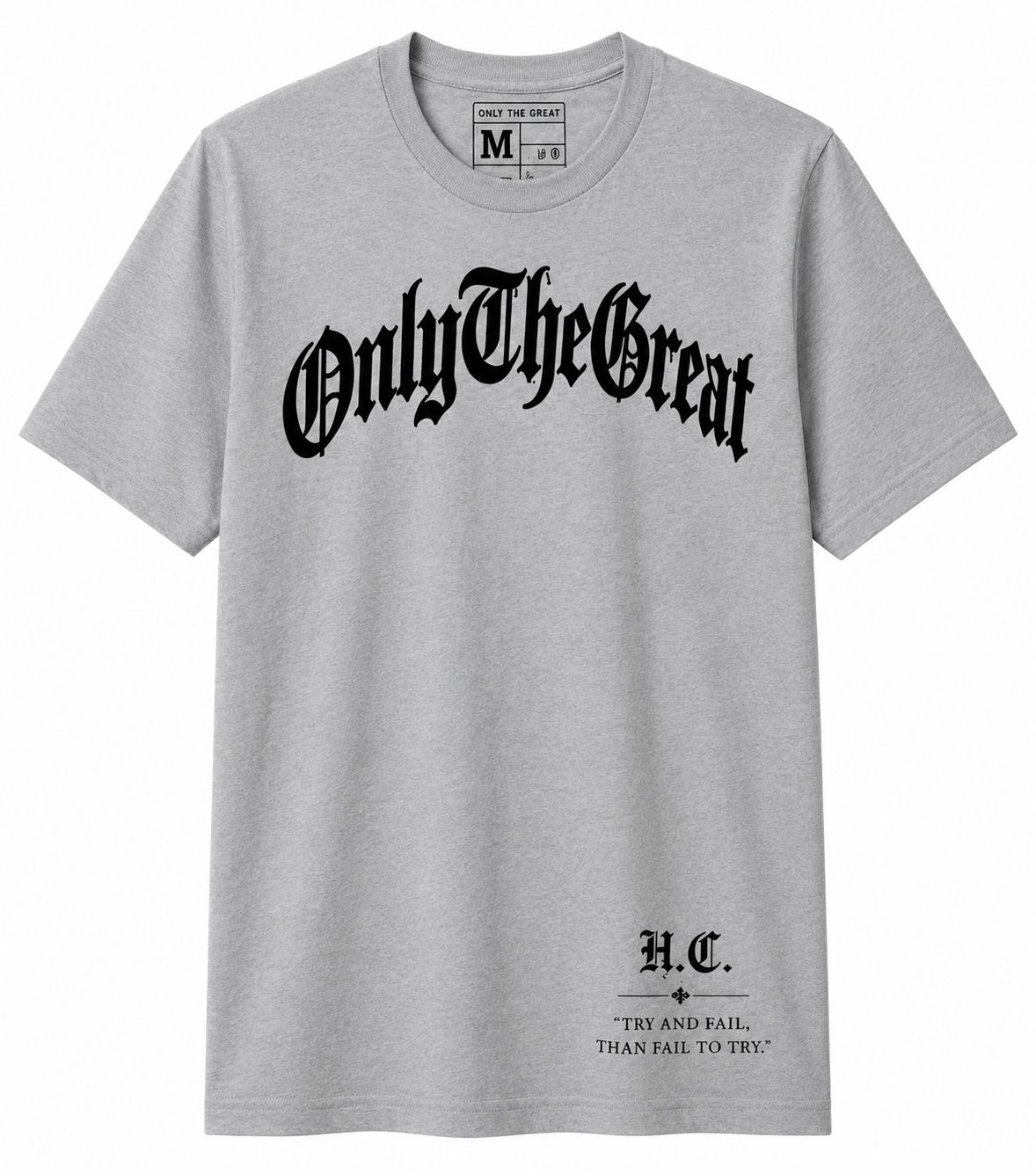 Signature Tee — Grey / Solid