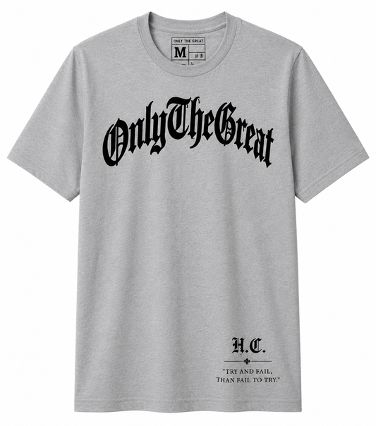 Signature Tee — Grey / Solid