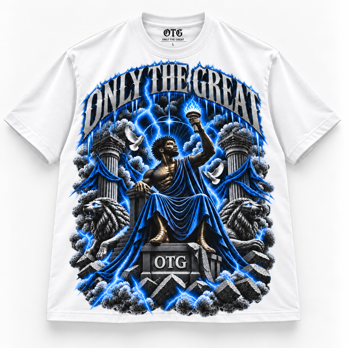 Monument to Greatness Tee — Blue