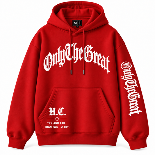 Signature Hoodie — Red / Solid