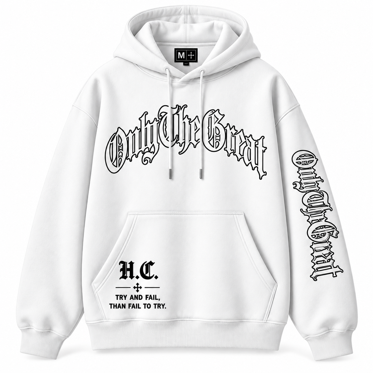 Signature Hoodie — White / Hollow