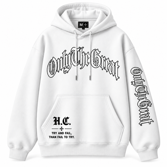 Signature Hoodie — White / Hollow